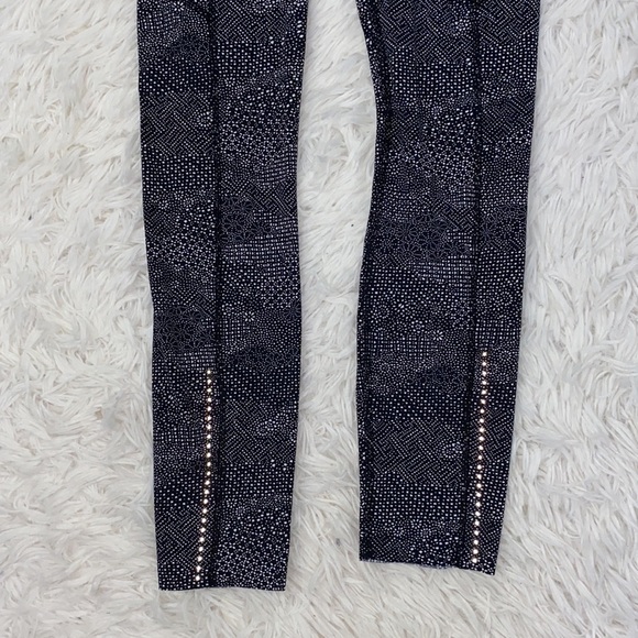 Lululemon Fast & Free 7/8 Tight II *Nulux 25" Meisai White Black - Picture 2 of 6